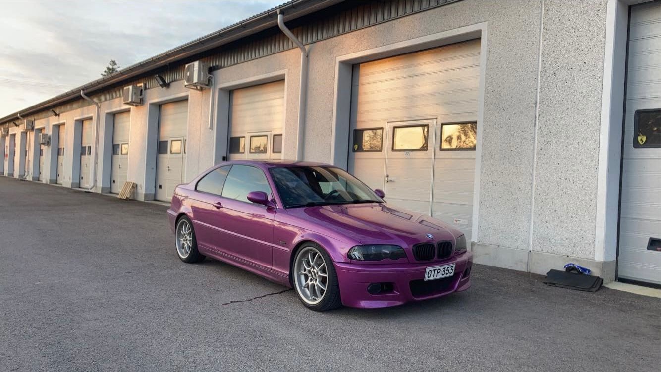 Purple color-shift BMW 3 Series E46 coupe &ndash; Wicked Street Customs